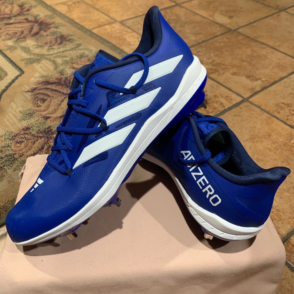 Adidas Adizero “Team Blue” Premium Baseball Cleats